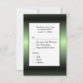 Green Apple Shine RSVP with Menu (正面)