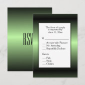 Green Apple Shine RSVP with Menu (正面/裏面)