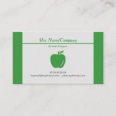 Green Apple Teacher Business Card 名刺 (正面)