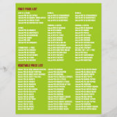 Green Apples, Greengrocers Advertising チラシ (裏面)