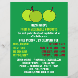 Green Apples, Greengrocers Advertising チラシ