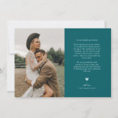 Green Arch's Thank 結婚 Script サンキューカード (裏面)