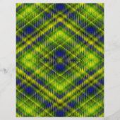 Green Argyle Bulk Scrapbook Paper Pages チラシ (正面)