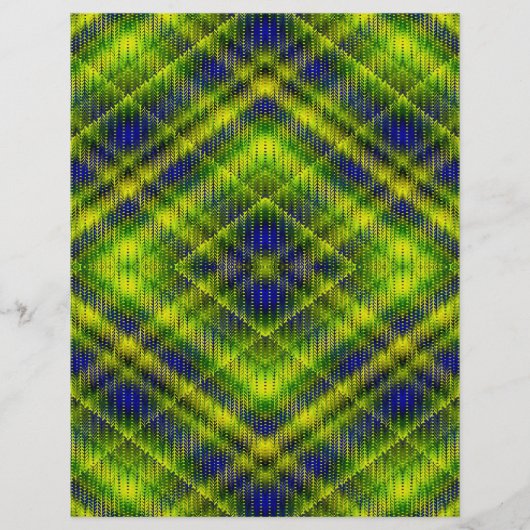 Green Argyle Bulk Scrapbook Paper Pages チラシ (正面)