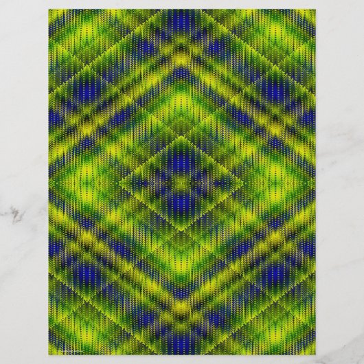 Green Argyle Bulk Scrapbook Paper Pages チラシ (裏面)