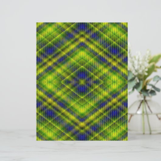 Green Argyle Scrapbook Paper 2-Sided Page (スタンド正面)