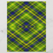 Green Argyle Scrapbook Paper 2-Sided Page (裏面)