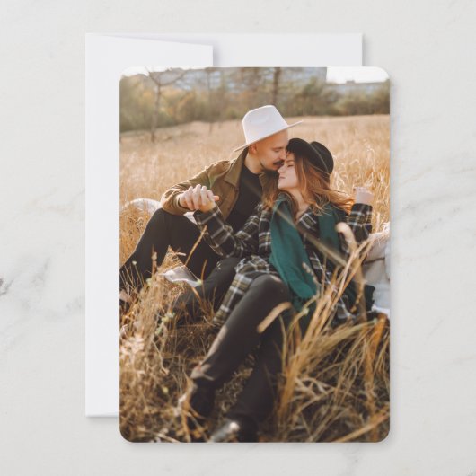 Green Aspen Tree Wedding セーブザデート (裏面)