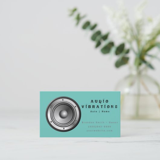 Green Audio Stereo Installation名刺 名刺 (スタンド正面)