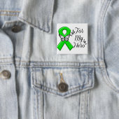 Green Awareness Ribbon For My Hero 缶バッジ (インサイチュ)