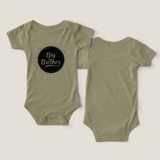 Green Baby Bodysuit Big Brother (デザイン正面&裏面)