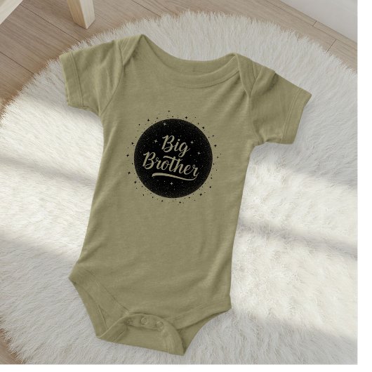 Green Baby Bodysuit Big Brother