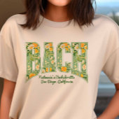 Green BACH Floral Retro Varsity Bridesmaid Tシャツ