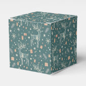 Green background with deer, gift packaging フェイバーボックス (正面サイド)
