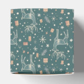 Green background with deer, gift packaging フェイバーボックス (上部)