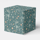 Green background with deer, gift packaging フェイバーボックス (裏面サイド)