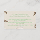 Green Bakery Cake Pastry Chocolate cheesecake 名刺 (裏面)