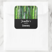 Green Bamboo Kageの自然写真 – Candle Business スクエアシール (バッグ)