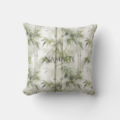 Green Bamboo Mindfulness Yoga クッション (正面)