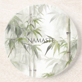 Green Bamboo Mindfulness Yoga コースター