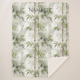 Green Bamboo Mindfulness Yoga シェルパブランケット