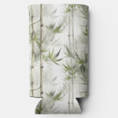 Green Bamboo Mindfulness Yoga スリム缶クーラー (裏面)