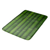 Green Bamboo Natural Tropical Bamboo Stalk Texture バスマット (アングル)