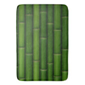 Green Bamboo Natural Tropical Bamboo Stalk Texture バスマット (正面縦)