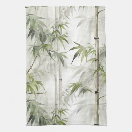 Green Bamboo Serenity キッチンタオル (縦)