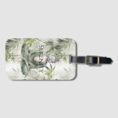 Green Bamboo Serenity Buddha ラゲッジタグ (正面横)