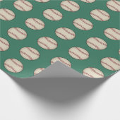 Green Baseball Wrapping Paper  ラッピングペーパー (角)