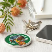 Green Basketball Player Photo High School Spirit キーホルダー (側面)