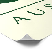 Green Bauhaus print, printable green Bauhaus wall ポスター (角)