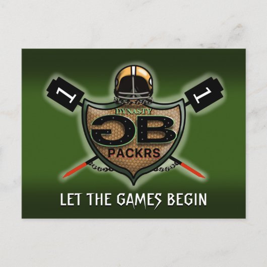 GREEN BAY PACK by Slipperywindow ポストカード (正面)