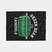 Green Bean Cerole Thanksgiving Humor Meme Men Wome フリースブランケット (正面(横))