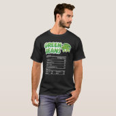 Green beans Nutrition Facts  Thanksgiving Christma Tシャツ (正面フル)