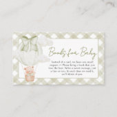 Green Bear Bearly Wait Baby Shower Books for Baby エンクロージャーカード (正面)