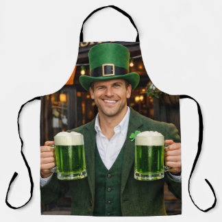 Green Beer Irish All-Over Print Apron number 2 エプロン