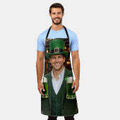Green Beer Irish All-Over Print Apron number 2 エプロン (着用した状態)
