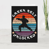 Green Belt Level Unlocked Achievement Karate Keep  カード (正面)