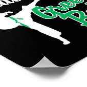 Green Belt Taekwondo Martial Arts Funny Judo Quote ポスター (角)