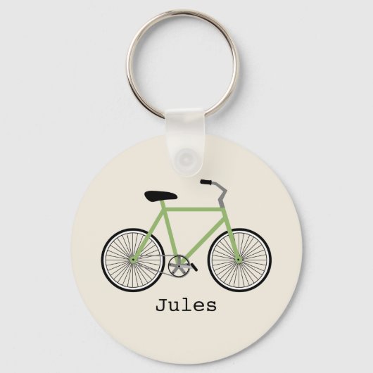 Green Bicycle Keychain キーホルダー (正面)