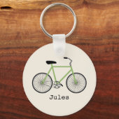 Green Bicycle Keychain キーホルダー (正面)