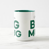 Green Big Mug | Huge Mug | スクリプトのカスタム名 マグカップ (中央)