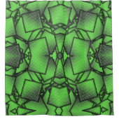 Green Binary Code Tech Computer Science シャワーカーテン (正面)