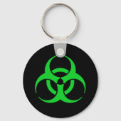 Green Biohazard Symbol キーホルダー (正面)