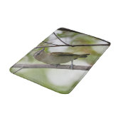 Green Bird, Red-Eyes Vireo，カナダ写真 バスマット (アングル)