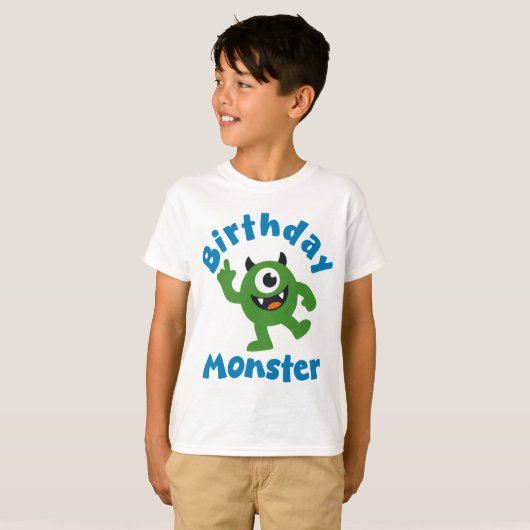 Green Birthday Monster Tシャツ (正面フル)