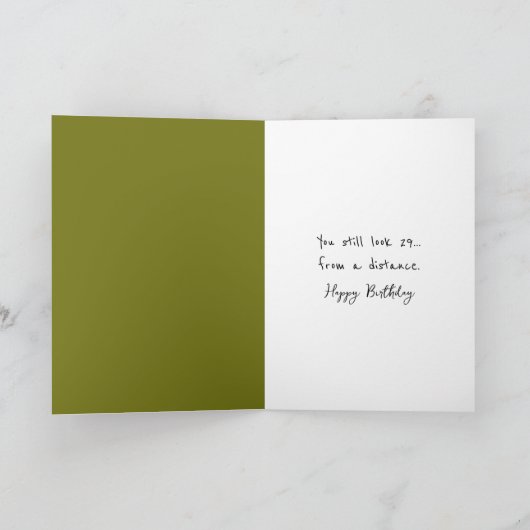 Green Birthday Troll Under a Bridge カード (内部)