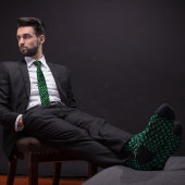 Green Bitcoin Ethereum暗号化アイコン ネクタイ